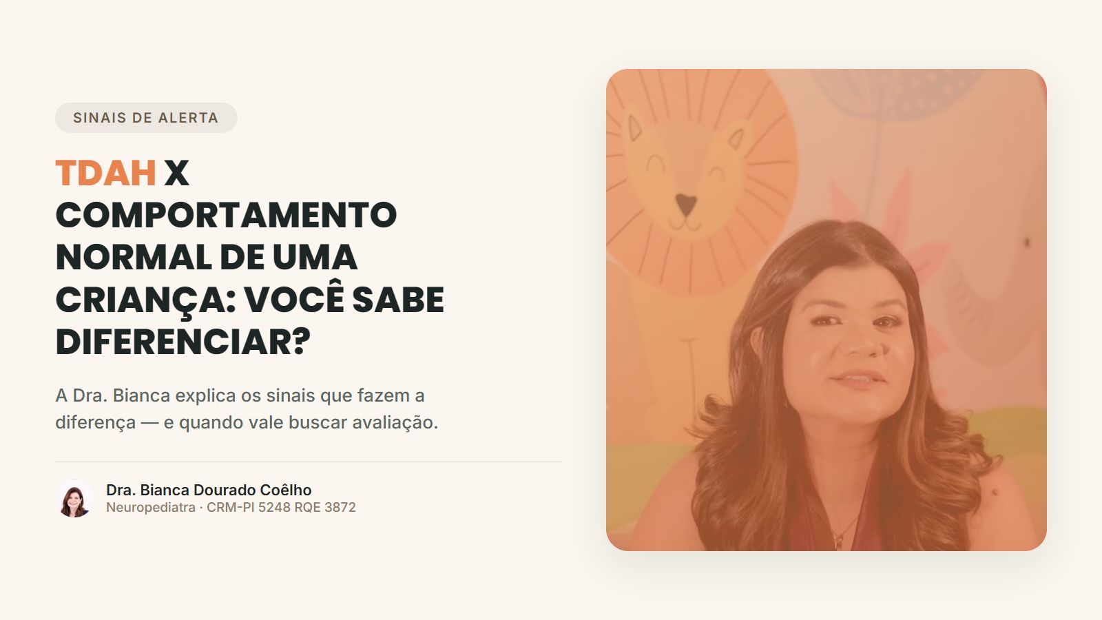 TDAH x Comportamento normal de uma criança: você sabe diferenciar?